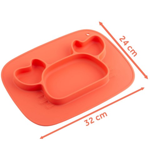 Talerzyk dla dzieci silikonowy do karmienia krab Ricokids