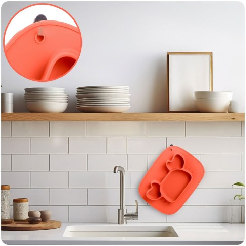 Talerzyk dla dzieci silikonowy do karmienia krab Ricokids