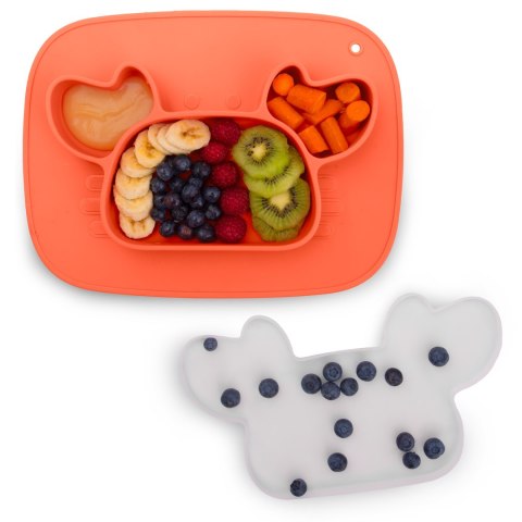 Talerzyk dla dzieci silikonowy do karmienia krab Ricokids