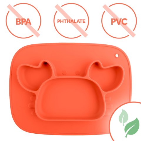 Talerzyk dla dzieci silikonowy do karmienia krab Ricokids