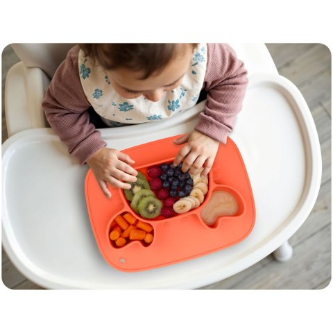 Talerzyk dla dzieci silikonowy do karmienia krab Ricokids