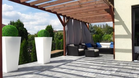 DESIGNERSKA DONICA MONUMO SLIM LINE M ANTRACYTOWA