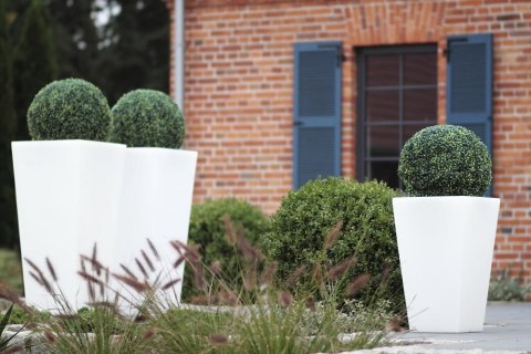 DESIGNERSKA DONICA MONUMO SLIM LINE M BIAŁA