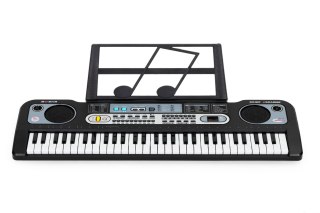 DUŻY KEYBOARD PIANINO Z MIKROFONEM DLA DZIECI + ZASILACZ