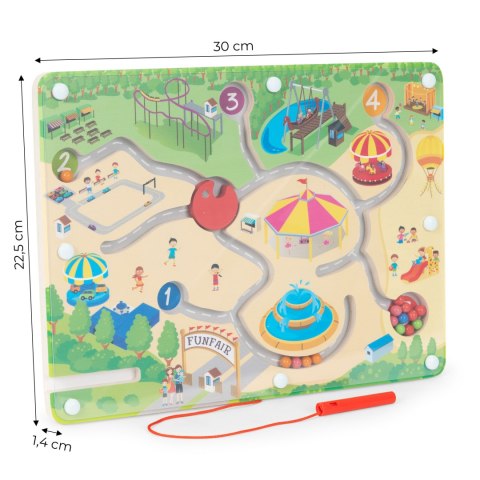 GRA LABIRYNT MAGNETYCZNY UKŁADANKA DLA DZIECI ECOTOYS GRA LABIRYNT MAGNETYCZNY UKŁADANKA DLA DZIECI ECOTOYS