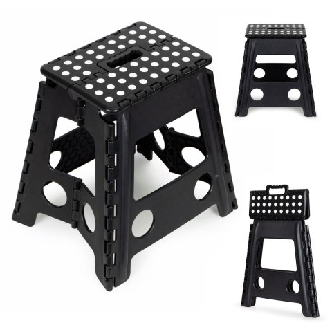 STOŁEK SKŁADANY 1 STOPNIOWY TABORET Z TWORZYWA 39 CM