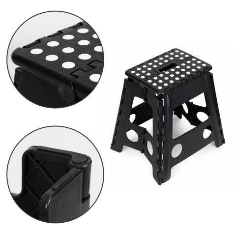 STOŁEK SKŁADANY 1 STOPNIOWY TABORET Z TWORZYWA 39 CM