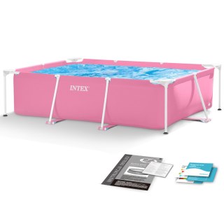 BASEN OGRODOWY STELAŻOWY DUŻY PROSTOKĄTNY 220 X 150 CM INTEX 28266