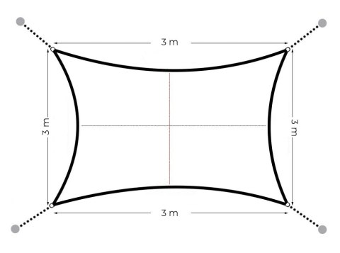 KWADRATOWY ŻAGIEL PRZECIWSŁONECZNY 3X3 M DASZEK WODOODPORNY BEŻOWY MULTIGARDEN KWADRATOWY ŻAGIEL PRZECIWSŁONECZNY 3X3 M DASZEK WODOODPORNY BEŻOWY MULTIGARDEN