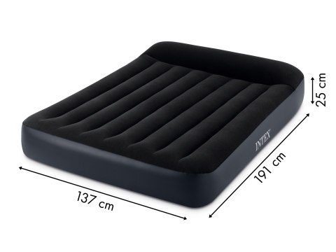 MATERAC DMUCHANY 191X137 CM DWUOSOBOWY Z POMPKĄ ŁÓŻKO WELUR INTEX 64148N