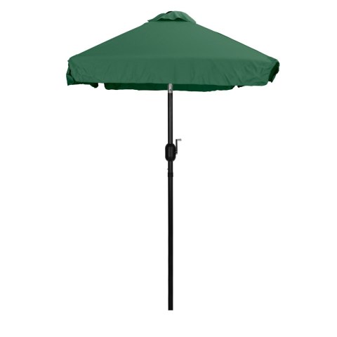 PROSTOKĄTNY DUŻY PARASOL OGRODOWY SKOŚNY ŁAMANY Z KORBĄ ZIELONY 200X140 CM MULTIGARDEN