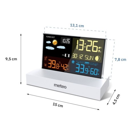 STACJA POGODOWA METEO SP110B Z DCF BIAŁA