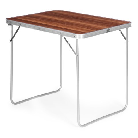 STOLIK TURYSTYCZNY STÓŁ PIKNIKOWY SKŁADANY BLAT 80X60 CM BRĄZOWY MULTIGARDEN