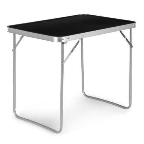 STOLIK TURYSTYCZNY STÓŁ PIKNIKOWY SKŁADANY BLAT 80X60 CM CZARNY MULTIGARDEN