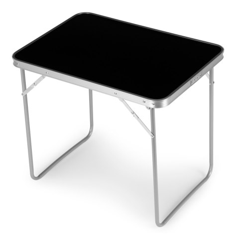 STOLIK TURYSTYCZNY STÓŁ PIKNIKOWY SKŁADANY BLAT 80X60 CM CZARNY MULTIGARDEN