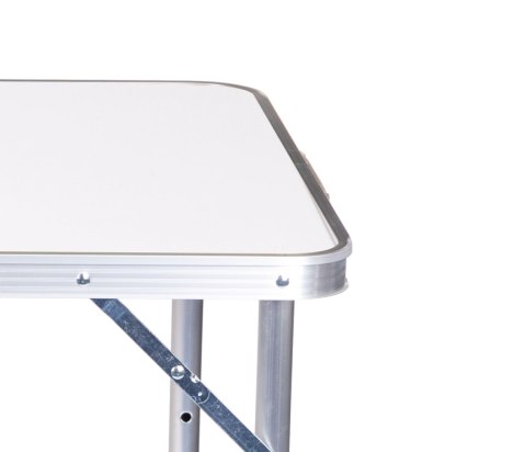 STOLIK TURYSTYCZNY STÓŁ SKŁADANY KEMPING BIAŁY BLAT 120X60 CM MULTIGARDEN
