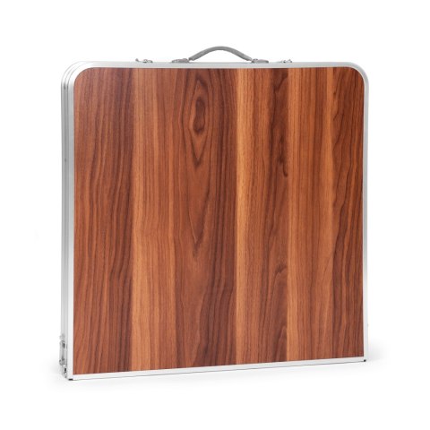 STOLIK TURYSTYCZNY STÓŁ SKŁADANY KEMPING BRĄZOWY BLAT 120X60 CM MULTIGARDEN