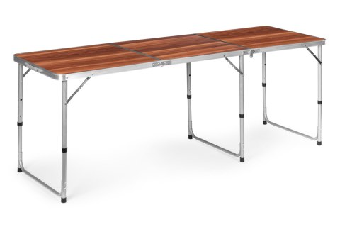 STOLIK TURYSTYCZNY STÓŁ SKŁADANY KEMPING BRĄZOWY BLAT 180X60 CM MULTIGARDEN