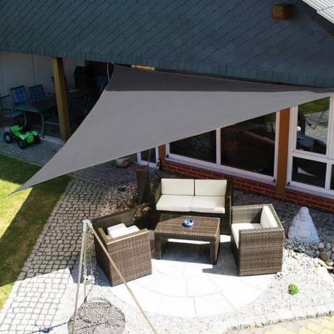 ŻAGIEL PRZECIWSŁONECZNY DASZEK WODOODPORNY 4X4X4M MODERNHOME - SZARY
