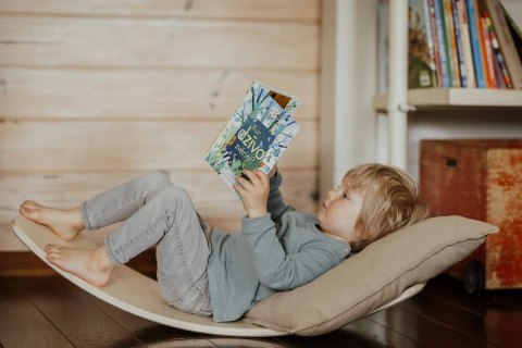 DESKA DO BALANSOWANIA DLA DZIECI BUJAK DREWNIANY ĆWICZENIA RÓWNOWAGI ECOTOYS