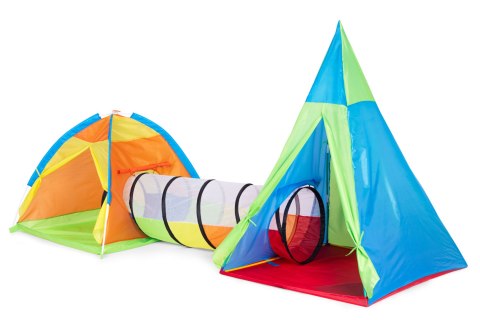 NAMIOT DLA DZIECI PLAC ZABAW 3W1 IGLO TIPI TUNEL ZESTAW IPLAY