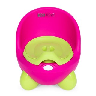 NOCNIK TOALETA SEDES DLA DZIECI WYJMOWANY WKŁAD ANTYPOŚLIZGOWE NÓŻKI RÓŻOWO-ZIELONY ECOTOYS