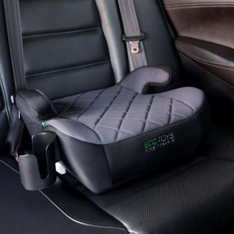 PODKŁADKA ISOFIX SAMOCHODOWA SIEDZISKO DLA DZIECI I-SIZE UCHWYT NA NAPOJE WZROST 125-150 CM ECOTOYS