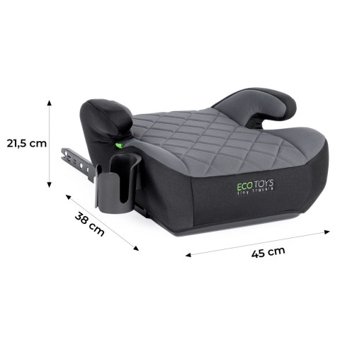 PODKŁADKA ISOFIX SAMOCHODOWA SIEDZISKO DLA DZIECI I-SIZE UCHWYT NA NAPOJE WZROST 125-150 CM ECOTOYS