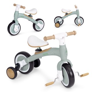 ROWER ROWEREK BIEGOWY Z PEDAŁAMI - TRENINGOWY KÓŁKA BOCZNE 3W1 ZIELONY ECOTOYS