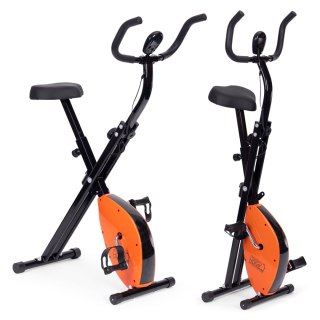ROWEREK TRENINGOWY ROWER STACJONANRY FITNESS MECHANICZNY LICZNIK KOMPUTER PŁYNNA REGULACJA - POMARAŃCZOWY MODERNHOME
