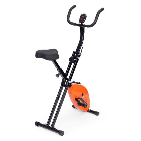 ROWEREK TRENINGOWY ROWER STACJONANRY FITNESS MECHANICZNY LICZNIK KOMPUTER PŁYNNA REGULACJA - POMARAŃCZOWY MODERNHOME