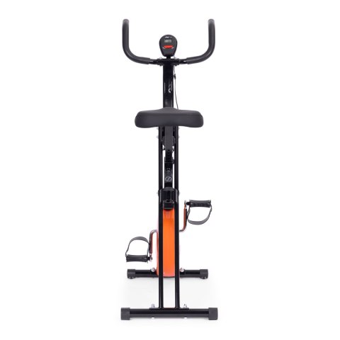 ROWEREK TRENINGOWY ROWER STACJONANRY FITNESS MECHANICZNY LICZNIK KOMPUTER PŁYNNA REGULACJA - POMARAŃCZOWY MODERNHOME