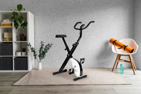 ROWEREK TRENINGOWY ROWER STACJONARNY FITNESS MECHANICZNY LICZNIK KOMPUTER PŁYNNA REGULACJA - BIAŁY MODERNHOME