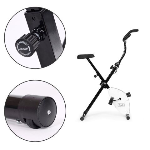 ROWEREK TRENINGOWY ROWER STACJONARNY FITNESS MECHANICZNY LICZNIK KOMPUTER PŁYNNA REGULACJA - BIAŁY MODERNHOME