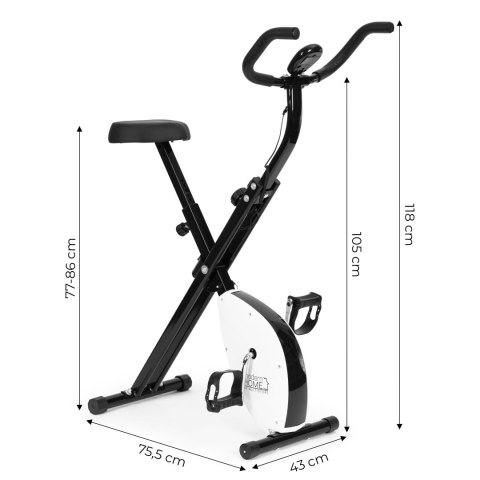 ROWEREK TRENINGOWY ROWER STACJONARNY FITNESS MECHANICZNY LICZNIK KOMPUTER PŁYNNA REGULACJA - BIAŁY MODERNHOME
