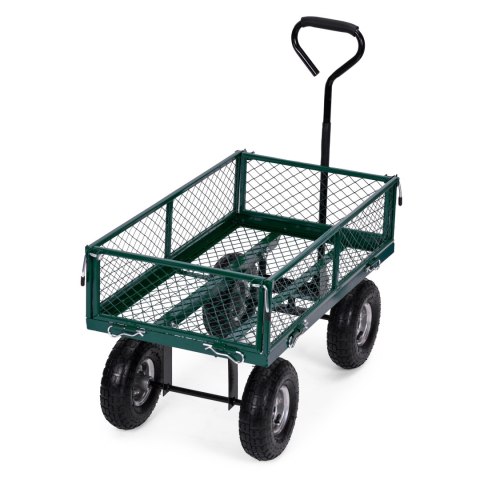 WÓZEK TRANSPORTOWY OGRODOWY 200 KG OTWIERANE BURTY DUŻE POMPOWANE KOŁA MULTIGARDEN