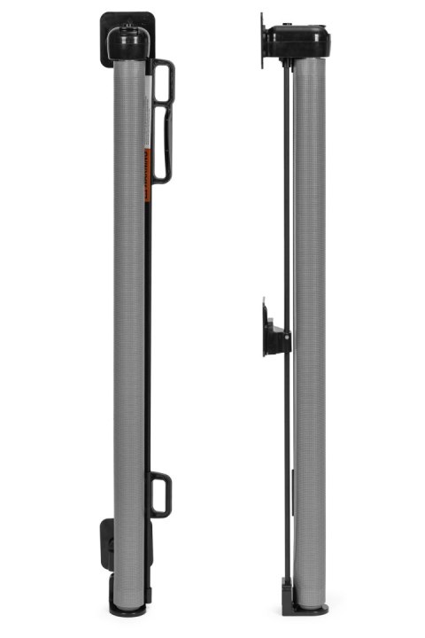 BRAMKA BARIERKA ROLETA 150 CM OCHRONNA ZABEZPIECZAJĄCA NA SCHODY I DRZWI - SZARA ECOTOYS