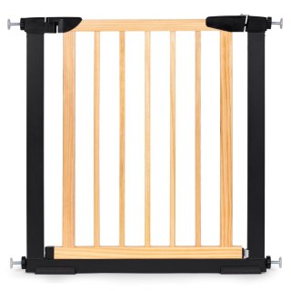 BRAMKA BARIERKA ZABEZPIECZAJĄCA 74-80 CM NA SCHODY I DRZWI METAL DREWNO