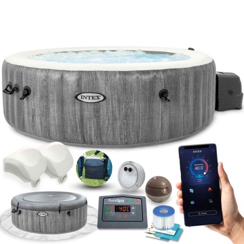 DMUCHANE JACUZZI HYDROMASAŻ 6 OS. 216X71 CM WIFI AKCESORIA PREMIUM INTEX 28442