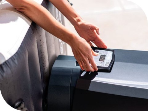 DMUCHANE JACUZZI OŚMIOKĄTNE HYDROMASAŻ 4 OS. 180X71 CM AKCESORIA PREMIUM INTEX 28458