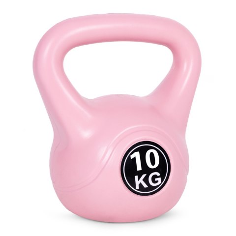 KETTLEBELL KETTLE 10 KG DO ĆWICZEŃ HANTLA KULA ODWAŻNIK OBCIĄŻENIE CIĘŻAR FITNESS RÓŻOWY MODERNHOME