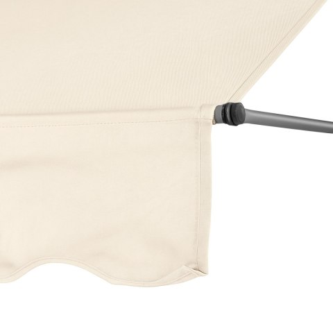 MARKIZA PRZECIWSŁONECZNA BALKONOWA 300X120 CM REGULACJA WYSOKOŚCI WODOODPORNA KORBKA RĘCZNA BEŻOWA MULTIGARDEN