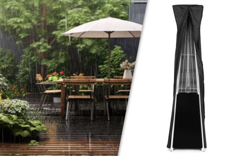 OGRZEWACZ PARASOL GAZOWY GRZEJNIK 13 KW SZKLANY NA OGRÓD PATIO REDUKTOR WĄŻ POKROWIEC MULTIGARDEN
