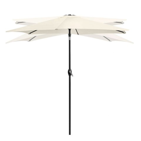 SKŁADANY PARASOL OGRODOWY BALKONOWY REGULOWANY 210 CM BEŻOWY