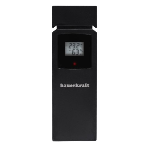 STACJA POGODOWA PODŚWIETLANA BEZPRZEWODOWA Z CZUJNIKIEM ZEWNĘTRZNYM WYŚWIETLACZ LCD TERMOMETR BAROMETR ZEGAR
