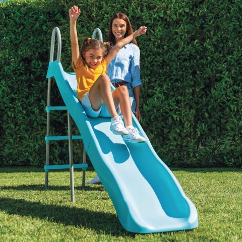 ZJEŻDŻALNIA DLA DZIECI OGRODOWA ŚLIZG 183 CM STAL TWORZYWO - 44106 INTEX