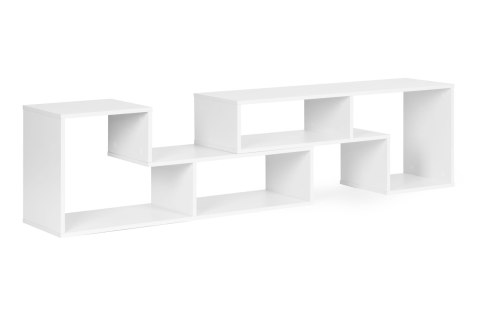 NOWOCZESNY REGAŁ MODUŁOWY GEOMETRYCZNY SZAFKA NA KSIĄŻKI 4 PÓŁKI MODERNHOME