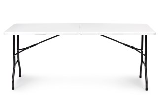 STÓŁ CATERINGOWY 180 CM SKŁADANY W WALIZKĘ BIAŁY MODERNHOME