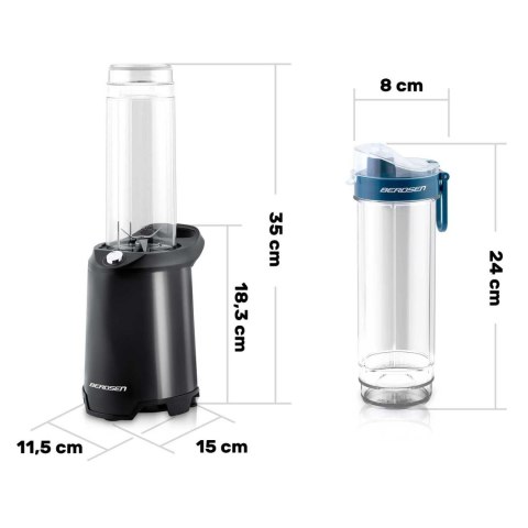 BLENDER SMOOTHIE 350W BD-752 BERDSEN CZARNY