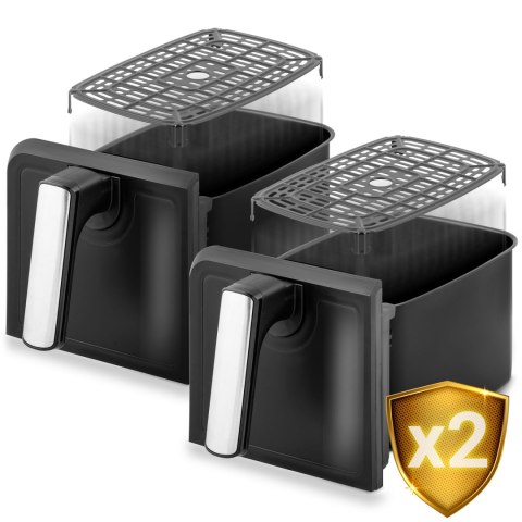 FRYTKOWNICA BEZTŁUSZCZOWA AIR FRYER BD-653 CZARNO-SREBRNA